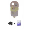 MARSİLYAN™- iPhone 15 Pro Max Kılıf Akış Yansıma - Siyah Bilvis 5in1 5D Magic Hayalet Cam Ekran Koruyucu + Raze Metal Kamera Lens - TMGI