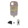 MARSİLYAN™- iPhone 15 Pro Max Kılıf Akış Yansıma - Siyah Bilvis Hayalet Cam Ekran Koruyucu + Raze Metal Kamera Lens - TMGI