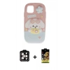 MARSİLYAN™- iPhone 15 Pro Max Kılıf Akış Yansıma - Siyah Buffer Cam Ekran Koruyucu + PVD Metal Kamera Lens - TU