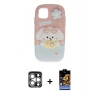 MARSİLYAN™- iPhone 15 Pro Max Kılıf Akış Yansıma - Siyah Buffer Hayalet Cam Ekran Koruyucu + PVD Metal Kamera Lens - GS