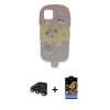 MARSİLYAN™- iPhone 15 Pro Max Kılıf Akış Yansıma - Siyah Buffer Hayalet Cam Ekran Koruyucu + Raze Metal Kamera Lens - TMGI