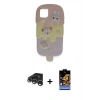 MARSİLYAN™- iPhone 15 Pro Max Kılıf Akış Yansıma - Siyah Buffer Hayalet Cam Ekran Koruyucu + Raze Metal Kamera Lens - GS