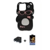 MARSİLYAN™- iPhone 15 Pro Max Kılıf Akış Yansıma - Siyah Buffer Hayalet Cam Ekran Koruyucu + Raze Metal Kamera Lens - LT