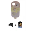 MARSİLYAN™- iPhone 15 Pro Max Kılıf Akış Yansıma - Siyah Buffer Hayalet Cam Ekran Koruyucu + Raze Metal Kamera Lens - SH