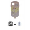 MARSİLYAN™- iPhone 15 Pro Max Kılıf Akış Yansıma - Siyah Joko Magic 5D Cam + PVD Metal Kamera Lens - GI