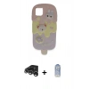 MARSİLYAN™- iPhone 15 Pro Max Kılıf Akış Yansıma - Siyah Joko Magic 5D Cam + Raze Metal Kamera Lens - GS