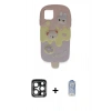 MARSİLYAN™- iPhone 15 Pro Max Kılıf Akış Yansıma - Siyah Joko Magic 5D Cam + PVD Metal Kamera Lens - LT