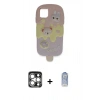 MARSİLYAN™- iPhone 15 Pro Max Kılıf Akış Yansıma - Siyah Joko Magic 5D Cam + PVD Metal Kamera Lens - GS
