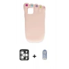 MARSİLYAN™- iPhone 15 Pro Max Kılıf Akış Yansıma - Siyah Joko Magic 5D Cam + PVD Metal Kamera Lens - GS