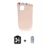 MARSİLYAN™- iPhone 15 Pro Max Kılıf Akış Yansıma - Siyah Joko Magic 5D Cam + PVD Metal Kamera Lens - TU