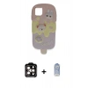 MARSİLYAN™- iPhone 15 Pro Max Kılıf Akış Yansıma - Siyah Joko Magic 5D Cam + PVD Metal Kamera Lens - TU