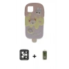 MARSİLYAN™- iPhone 15 Pro Max Kılıf Akış Yansıma - Siyah Joko Magic 5D Hayalet Cam + PVD Metal Kamera Lens - GI