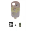 MARSİLYAN™- iPhone 15 Pro Max Kılıf Akış Yansıma - Siyah Joko Magic 5D Hayalet Cam + PVD Metal Kamera Lens - GS