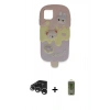 MARSİLYAN™- iPhone 15 Pro Max Kılıf Akış Yansıma - Siyah Joko Magic 5D Hayalet Cam + Raze Metal Kamera Lens - GS