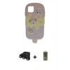 MARSİLYAN™- iPhone 15 Pro Max Kılıf Akış Yansıma - Siyah Joko Magic 5D Hayalet Cam + Raze Metal Kamera Lens - SH