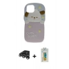MARSİLYAN™- iPhone 15 Pro Max Kılıf Akış Yansıma - Siyah Polymer Nano Ekran Koruyucu + Raze Metal Kamera Lens - GS