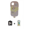 MARSİLYAN™- iPhone 15 Pro Max Kılıf Akış Yansıma - Siyah Polymer Nano Ekran Koruyucu + PVD Metal Kamera Lens - TU