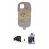 MARSİLYAN™- iPhone 15 Pro Max Kılıf Akış Yansıma - Siyah Vanessa Magic Cam + Raze Metal Kamera Lens - LT