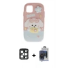MARSİLYAN™- iPhone 15 Pro Max Kılıf Akış Yansıma - Siyah Vanessa Magic Cam + PVD Metal Kamera Lens - LT
