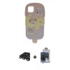 MARSİLYAN™- iPhone 15 Pro Max Kılıf Akış Yansıma - Siyah Vanessa Magic Cam + Raze Metal Kamera Lens - TMGI