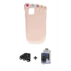 MARSİLYAN™- iPhone 15 Pro Max Kılıf Akış Yansıma - Siyah Vanessa Magic Cam + Raze Metal Kamera Lens - TMGI