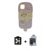 MARSİLYAN™- iPhone 15 Pro Max Kılıf Akış Yansıma - Siyah Vanessa Magic Cam + PVD Metal Kamera Lens - TU