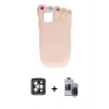 MARSİLYAN™- iPhone 15 Pro Max Kılıf Akış Yansıma - Siyah Vanessa Magic Hayalet Cam + PVD Metal Kamera Lens - GI