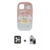 MARSİLYAN™- iPhone 15 Pro Max Kılıf Akış Yansıma - Siyah Vanessa Magic Hayalet Cam + PVD Metal Kamera Lens - GI