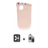 MARSİLYAN™- iPhone 15 Pro Max Kılıf Akış Yansıma - Siyah Vanessa Magic Hayalet Cam + PVD Metal Kamera Lens - SH