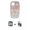 MARSİLYAN™- iPhone 15 Pro Max Kılıf Akış Yansıma - Siyah Vanessa Magic Hayalet Cam + PVD Metal Kamera Lens - GS