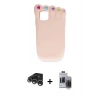 MARSİLYAN™- iPhone 15 Pro Max Kılıf Akış Yansıma - Siyah Vanessa Magic Hayalet Cam + Raze Metal Kamera Lens - GS