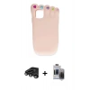 MARSİLYAN™- iPhone 15 Pro Max Kılıf Akış Yansıma - Siyah Vanessa Magic Hayalet Cam + Raze Metal Kamera Lens - TMGI