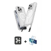 MARSİLYAN™- iPhone 15 Pro Max Kılıf Atlas Doku Koleksiyonu - Siyah 3D Antistatik Seramik Nano Ekran Koruyucu + PVD Metal Kamera Lens - GI