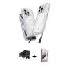 MARSİLYAN™- iPhone 15 Pro Max Kılıf Atlas Doku Koleksiyonu - Siyah Bilvis 3D Mat Cam Ekran Koruyucu + Raze Metal Kamera Lens - GS