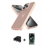 MARSİLYAN™- iPhone 15 Pro Max Kılıf Atlas Form - Siyah 360 Mat Full Body Arka Koruyucu + Raze Metal Kamera Lens - SH