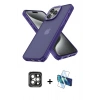 MARSİLYAN™- iPhone 15 Pro Max Kılıf Atlas Form - Siyah 3D Antistatik Seramik Nano Ekran Koruyucu + PVD Metal Kamera Lens - GI