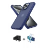 MARSİLYAN™- iPhone 15 Pro Max Kılıf Atlas Form - Siyah 3D Antistatik Seramik Nano Ekran Koruyucu + Raze Metal Kamera Lens - SH