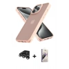 MARSİLYAN™- iPhone 15 Pro Max Kılıf Atlas Form - Siyah Bilvis 3D Mat Cam Ekran Koruyucu + Raze Metal Kamera Lens - GS