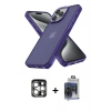 MARSİLYAN™- iPhone 15 Pro Max Kılıf Atlas Form - Siyah Vanessa Magic Cam + PVD Metal Kamera Lens - GS