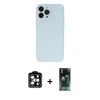 MARSİLYAN™- iPhone 15 Pro Max Kılıf Atlas Minimal Prime - Siyah 360 Mat Full Body Arka Koruyucu + PVD Metal Kamera Lens - TU