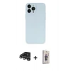 MARSİLYAN™- iPhone 15 Pro Max Kılıf Atlas Minimal Prime - Siyah Bilvis 3D Cam Ekran Koruyucu + Raze Metal Kamera Lens - GS