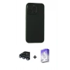 MARSİLYAN™- iPhone 15 Pro Max Kılıf Atlas Minimal Prime - Siyah Bilvis 5in1 3D Magic Cam Ekran Koruyucu + Raze Metal Kamera Lens - LT