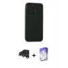 MARSİLYAN™- iPhone 15 Pro Max Kılıf Atlas Minimal Prime - Siyah Bilvis 5in1 3D Magic Cam Ekran Koruyucu + Raze Metal Kamera Lens - GS