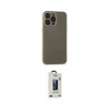 MARSİLYAN™- iPhone 15 Pro Max Kılıf Atlas Minimal Prime - Siyah Bilvis Hayalet Cam Ekran Koruyucu