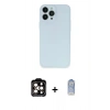MARSİLYAN™- iPhone 15 Pro Max Kılıf Atlas Minimal Prime - Siyah Joko Magic 5D Cam + PVD Metal Kamera Lens - TU