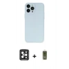 MARSİLYAN™- iPhone 15 Pro Max Kılıf Atlas Minimal Prime - Siyah Joko Magic 5D Hayalet Cam + PVD Metal Kamera Lens - SH