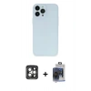 MARSİLYAN™- iPhone 15 Pro Max Kılıf Atlas Minimal Prime - Siyah Vanessa Magic Cam + PVD Metal Kamera Lens - GI