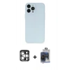 MARSİLYAN™- iPhone 15 Pro Max Kılıf Atlas Minimal Prime - Siyah Vanessa Magic Cam + PVD Metal Kamera Lens - GS