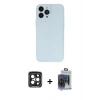 MARSİLYAN™- iPhone 15 Pro Max Kılıf Atlas Minimal Prime - Siyah Vanessa Magic Cam + PVD Metal Kamera Lens - SH