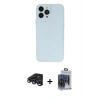 MARSİLYAN™- iPhone 15 Pro Max Kılıf Atlas Minimal Prime - Siyah Vanessa Magic Cam + Raze Metal Kamera Lens - LT